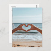 ハートフェルトつながりバイザビーチ ポストカード (正面/裏面)