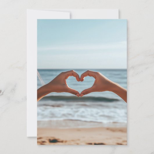 ハートフェルトつながりバイザビーチ 招待状 (正面)