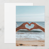 ハートフェルトつながりバイザビーチ 招待状 (正面/裏面)