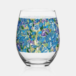 ハートフェルトアジサイフローラ ステムなしワイングラス