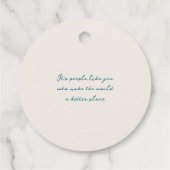 ハートフェルトサンキューハートレッドティール（緑がかった色） フェイバータグ (裏面)