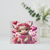 ハートフェルトスイーツハイランドカウバレンタイン シーズンポストカード (スタンド正面)