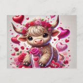 ハートフェルトスイーツハイランドカウバレンタイン シーズンポストカード (正面)