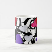 ハートフェルトデザインモノグラムマグ コーヒーマグカップ (中央)