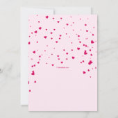 ハートフェルトバレンタインデー招待状 招待状 (裏面)