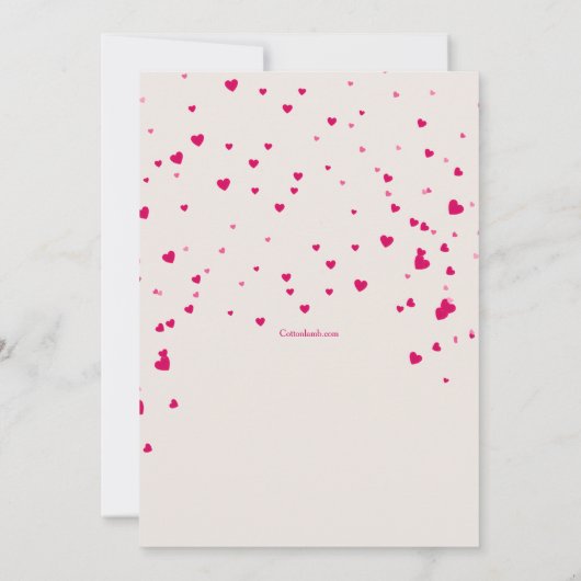 ハートフェルトバレンタインデー2招待状 招待状 (裏面)