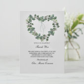 ハートフェルトフローラハートファミリー悔やみや弔慰有難う 招待状 (スタンド正面)