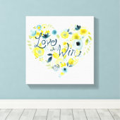 ハートフェルトフローラII キャンバスプリント (インサイチュ (ウッドフロア))