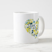 ハートフェルトフローラII ジャンボコーヒーマグカップ (正面右)