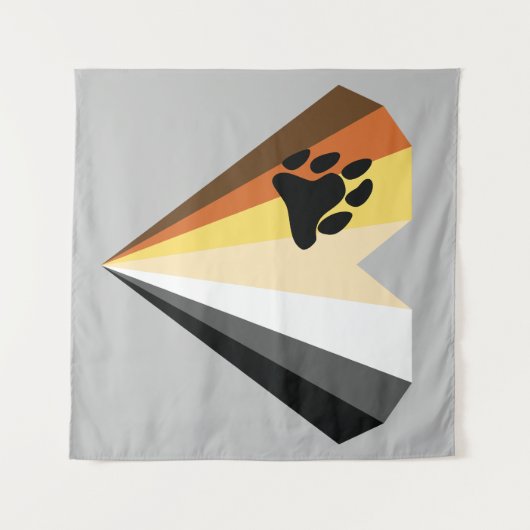 ハートフェルトベアプライドタペストリー タペストリー (正面(横))