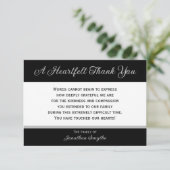 ハートフェルト悔やみや弔慰サンキューフラットカード サンキューカード (スタンド正面)