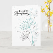 「ハートフェルト悔やみや弔慰」ダンデリオングリーティングカード カード (黄色い花)