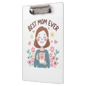 ハートフェルト母の日のデザインクリップボード クリップボード (左)