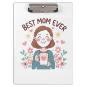 ハートフェルト母の日のデザインクリップボード クリップボード (正面)
