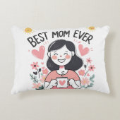 ハートフェルト母の日デザインfor枕 アクセントクッション (正面)