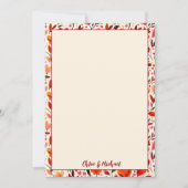 ハートフェルト開花フラットサンキューカード サンキューカード (正面)