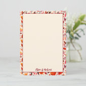 ハートフェルト開花フラットサンキューカード サンキューカード (スタンド正面)