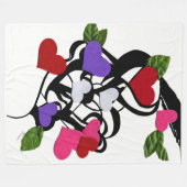 「ハートフェルト」フリースブランケット フリースブランケット (正面(横))