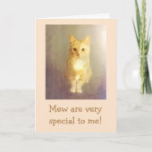 ハートフェルト「猫から」誕生日 カード (正面)