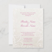 ハートフェロッシュバラ結婚式招待状 招待状 (裏面)