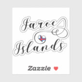 ハートフェロー諸島国旗、フェロー諸島、 シール (シート)