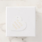 ハートフォイルメッセージカード フェイバータグ (箱)