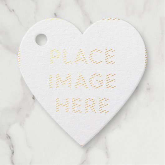 ハートフォイルメッセージカード フェイバータグ (正面)