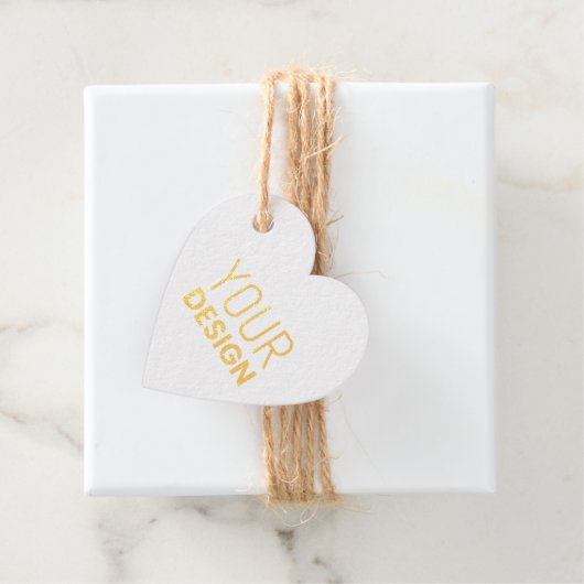 ハートフォイルラベル[複数の形状を使用] フェイバータグ (箱)