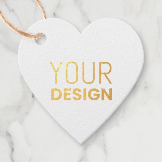 ハートフォイルラベル[複数の形状を使用] フェイバータグ (正面)