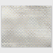 ハートフォキシアーウッドシルバーグレービーチウェッディ素朴ン ラッピングペーパー (フラット)