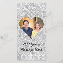 ハートフォトカード大人カラーリングカスタム