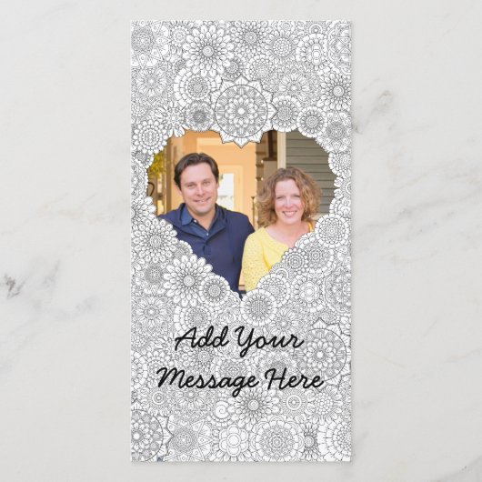 ハートフォトカード大人カラーリングカスタム (正面)