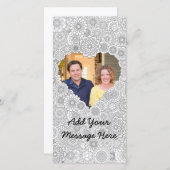 ハートフォトカード大人カラーリングカスタム (正面/裏面)