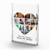 ハートフォトコラージュバレンタインカスタム文字Vday フォトブロック (右)