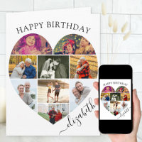 ハートフォトコラージュ9写真スクリプト名誕生日