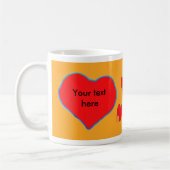 ハートフォトコーヒーマグオレンジ コーヒーマグカップ (左)