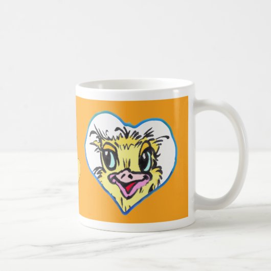 ハートフォトコーヒーマグオレンジ コーヒーマグカップ (右)