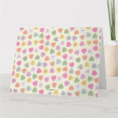 ハートフォトハッピーバレンタインデーキャンディハート カード (裏面)