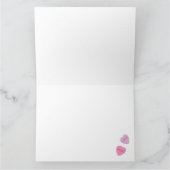ハートフォトハッピーバレンタインデーキャンディハート カード (内部)