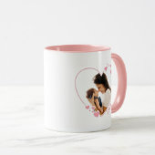 ハートフォトフレームマグピンク マグカップ (正面右)