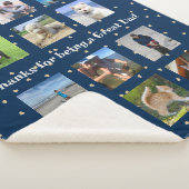 ハートフォトモンタージュギフト毛布素晴らしの親 シェルパブランケット (3/4)