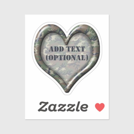 ハートフォレストカモフラージュ シール (シート)