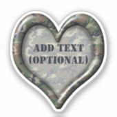 ハートフォレストカモフラージュ シール (正面)