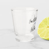 ハートフォークランド諸島国旗、フォークランド（マルビナス）諸島 ショットグラス (左)