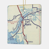 ハートフォートマイヤーズフロリダ セラミックオーナメント (左)