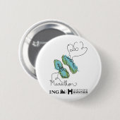 ハートフォードのマラソン: 靴 缶バッジ (正面&裏面)