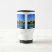 ハートフォードコネチカットのスカイラインアニメ トラベルマグ (中央)