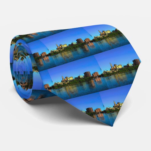 ハートフォードコネチカットのスカイラインアニメ ネクタイ (ロール)