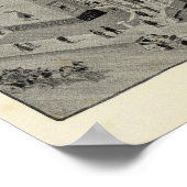 ハートフォードコネチカットイラストレーション ポスター (角)