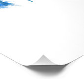 ハートフォードコネチカット天窓ブルー ポスター (コーナー)